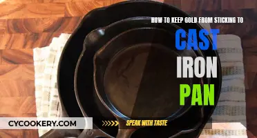 Cast Iron Cooking: Preventing Gold Sticking