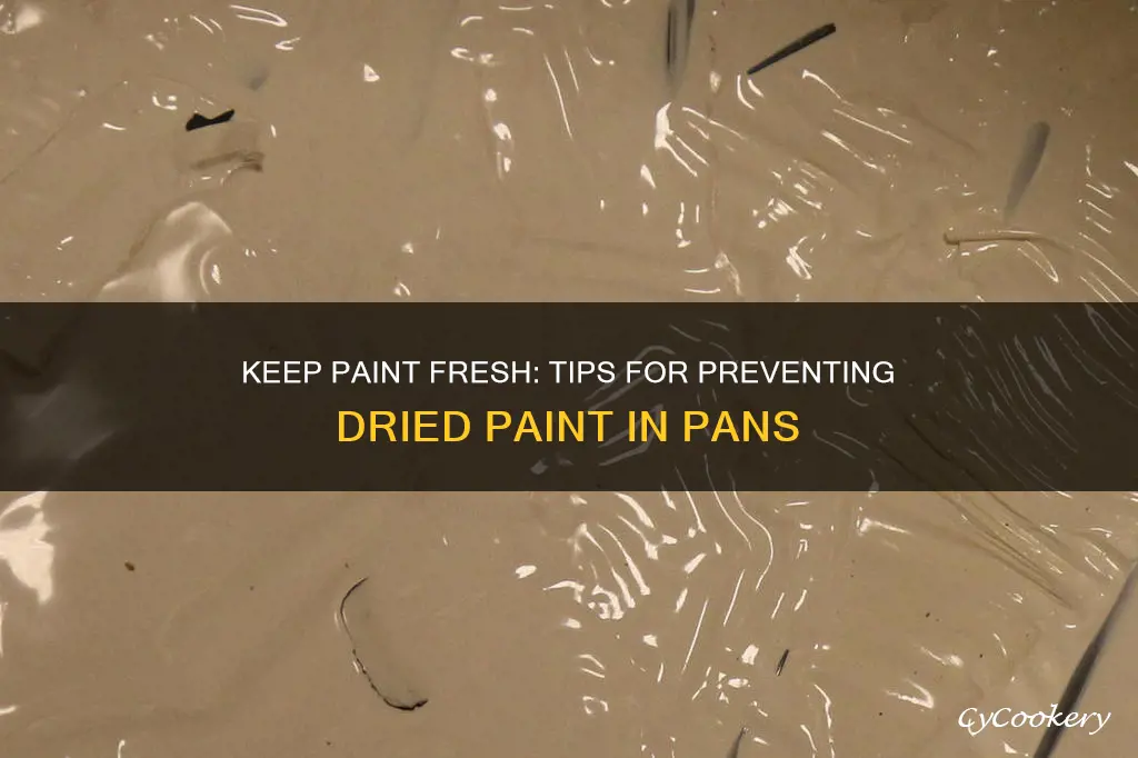 how to keep paint from drying in pan