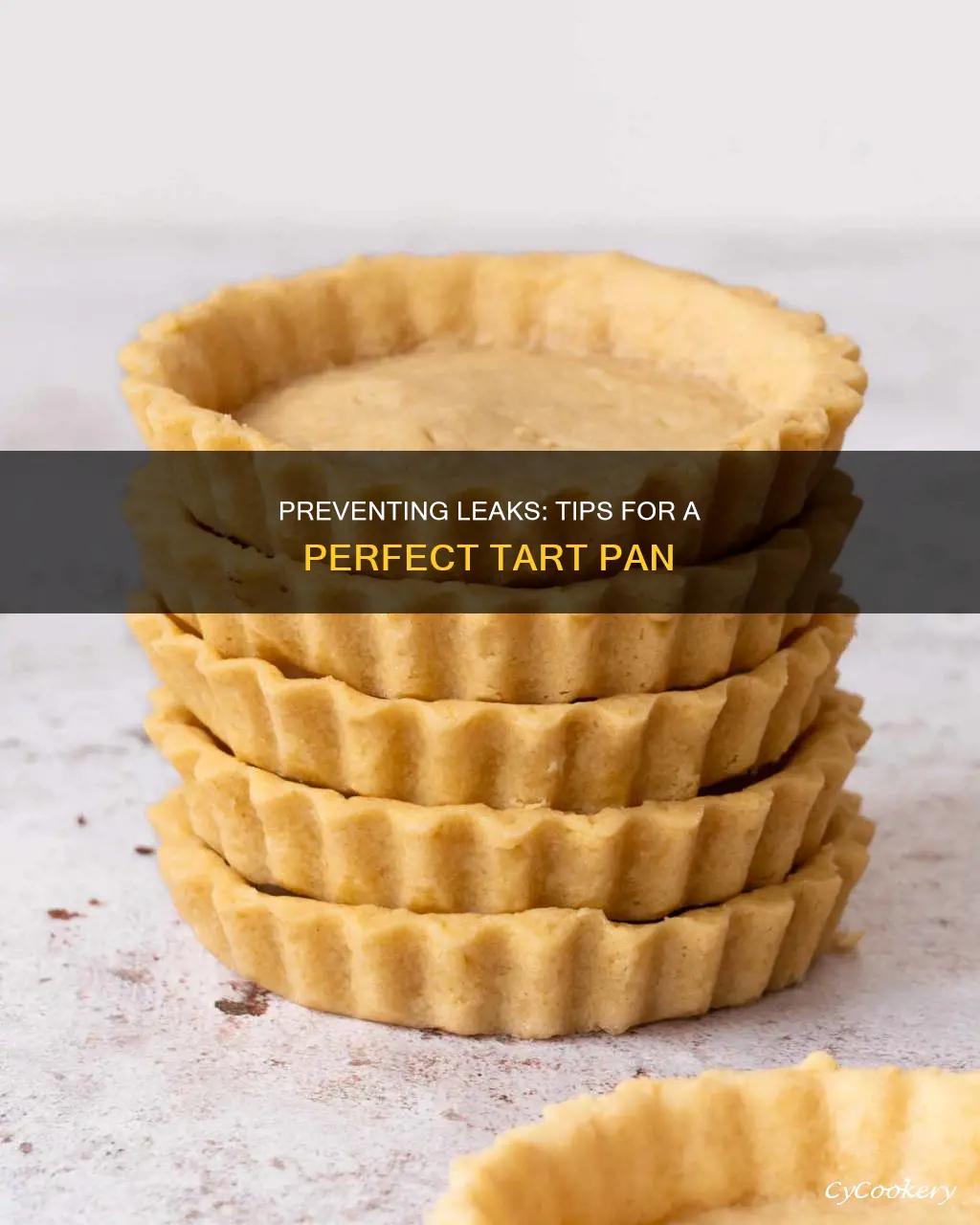 how to keep tart pan from leaking