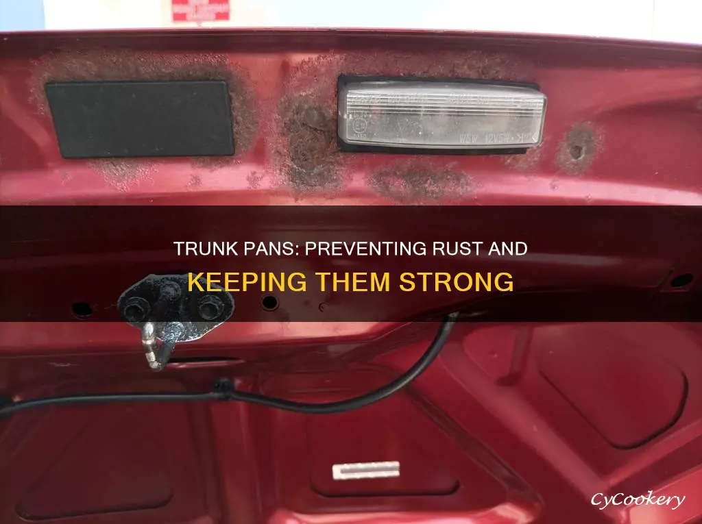 how to keep trunk pans from rusting