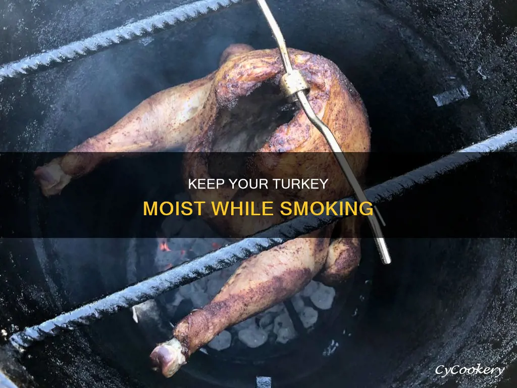 how to keep turkey off pan while smoking