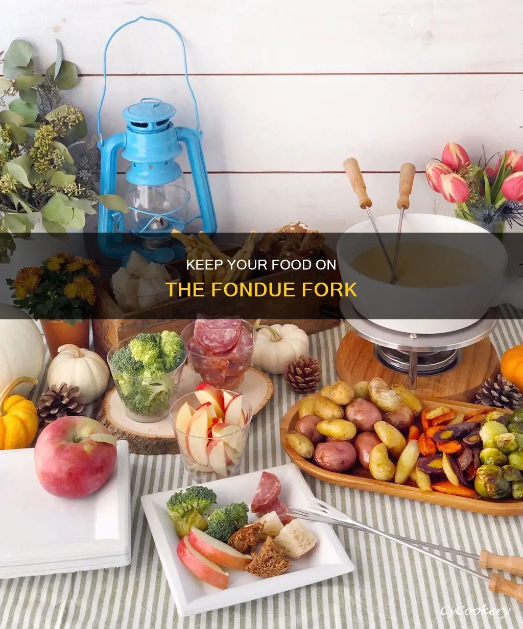 how to keep your food from falling off fondue fork