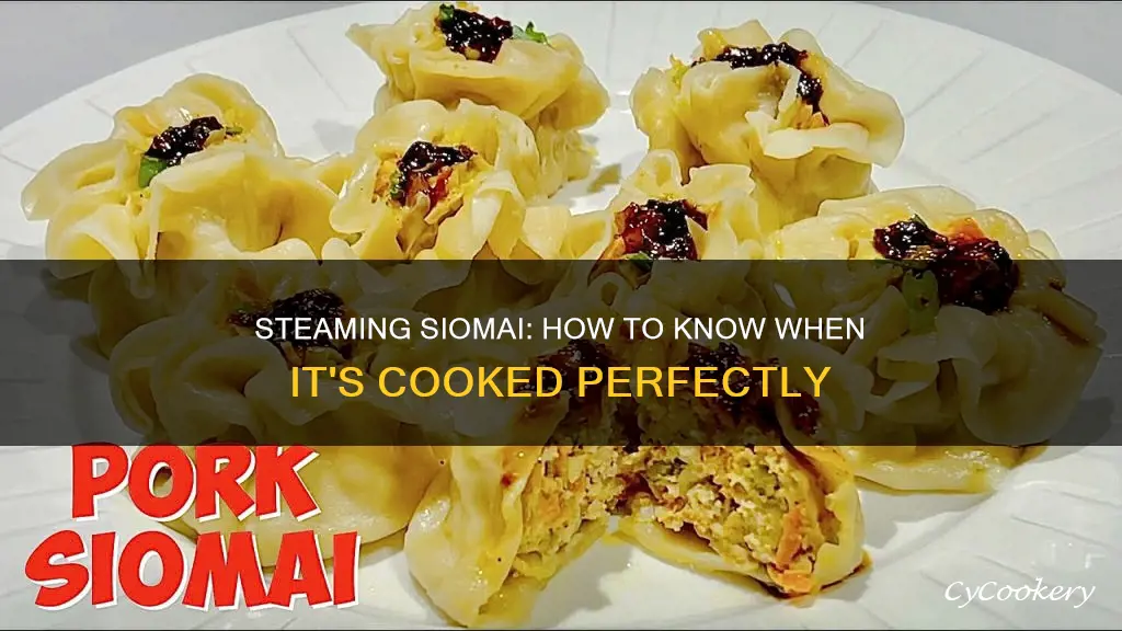 how to know if steamed siomai is cooked