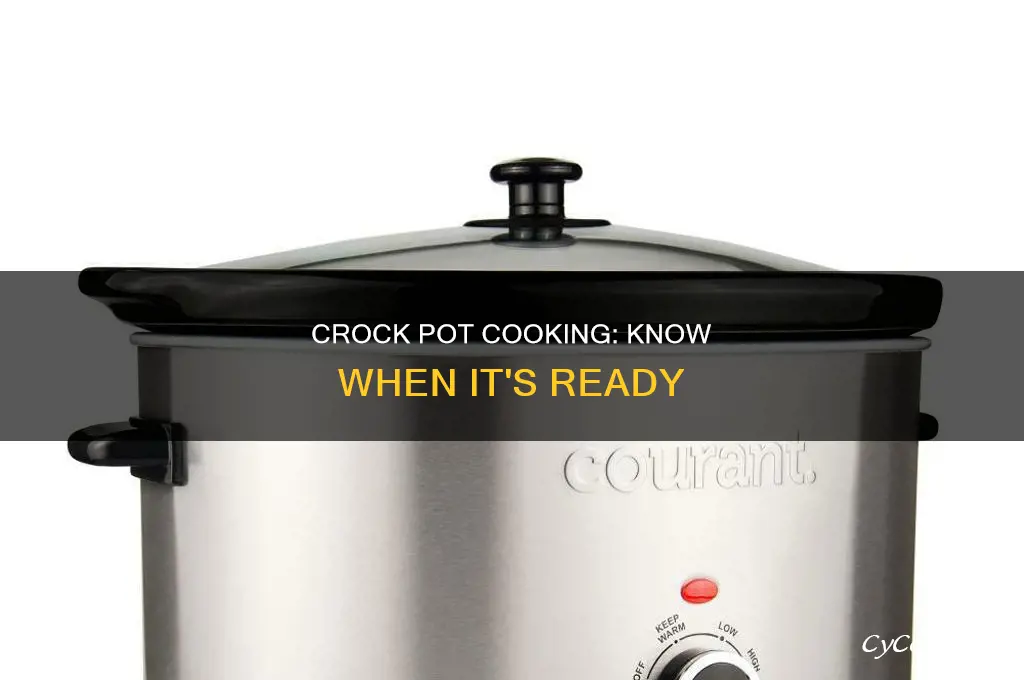 how to know when a crock pot is cooking