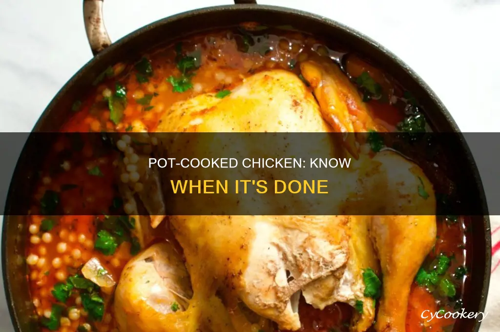 how to know when chicken breast is cooked in pot