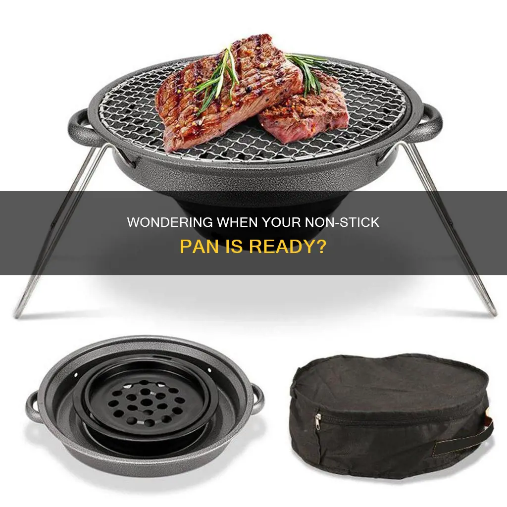 how to know when non stick pan is ready