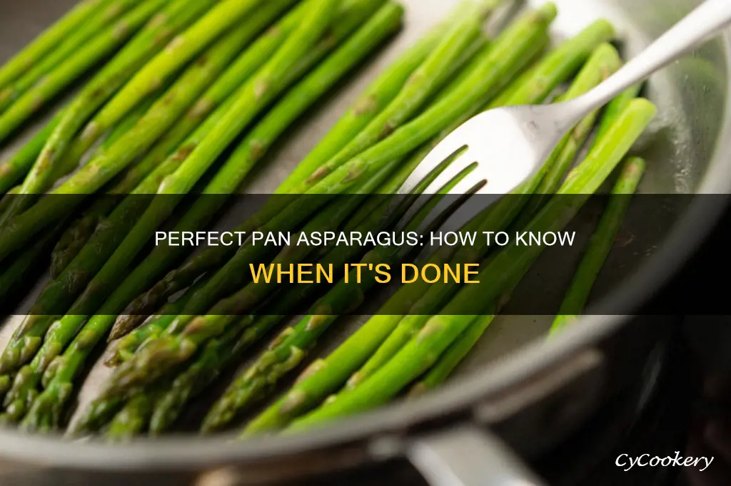 how to know when pan aspargus is dome