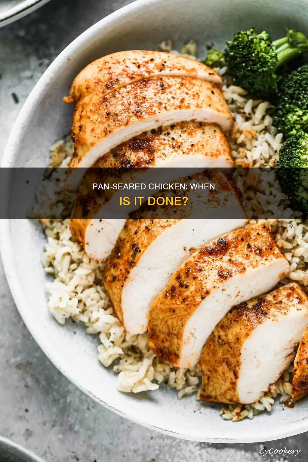 how to know when pan seared chicken is done