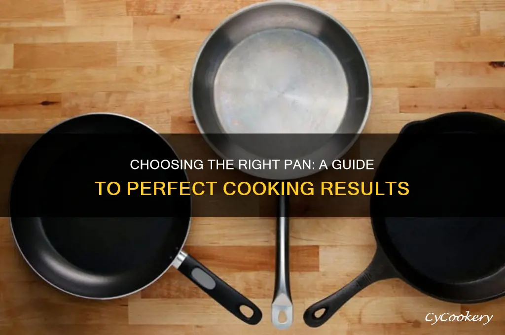 how to know which pan to use