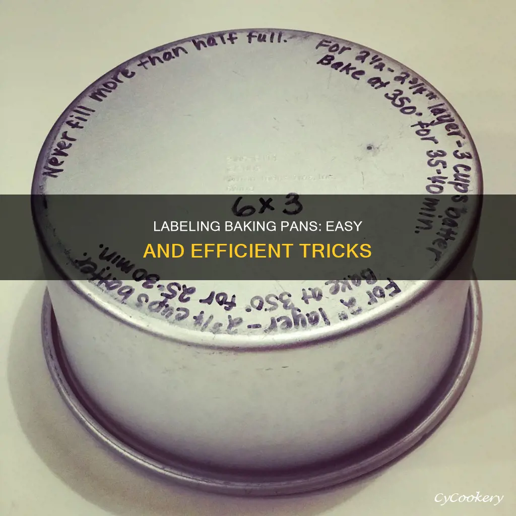 how to label baking pans