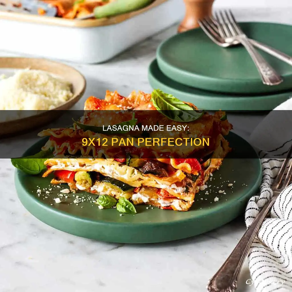 how to lay lasagna in 9 by 12 pan