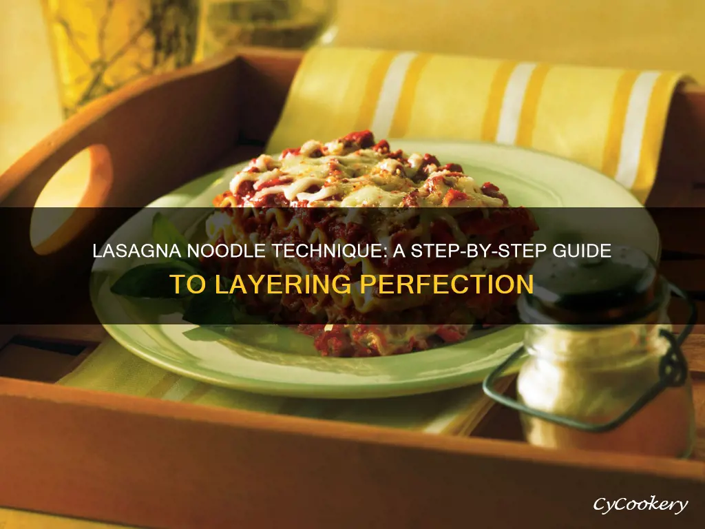 how to lay lasagna noodles in pan