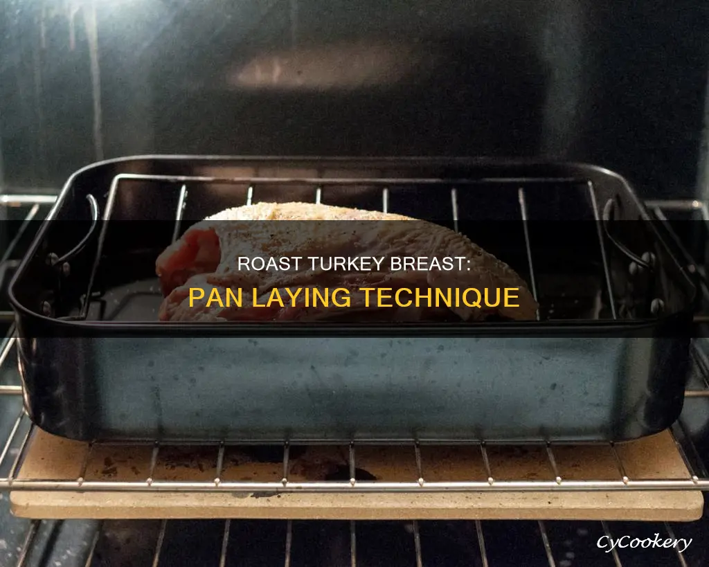 how to lay turkey breast in roasting pan