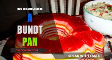 Creating a Vibrant Jello Layer Cake in a Bundt Pan