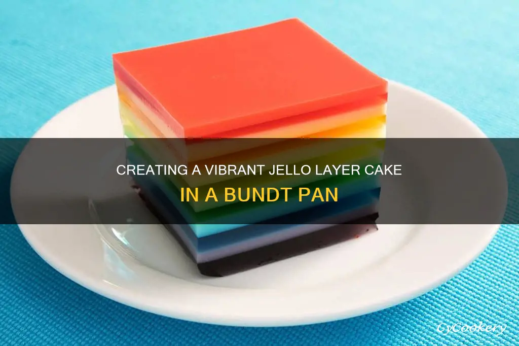 how to layer jello in a bundt pan