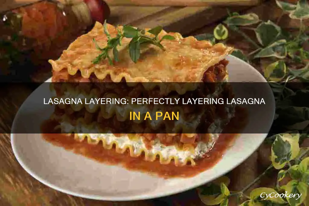 how to layer lasagna in a pan