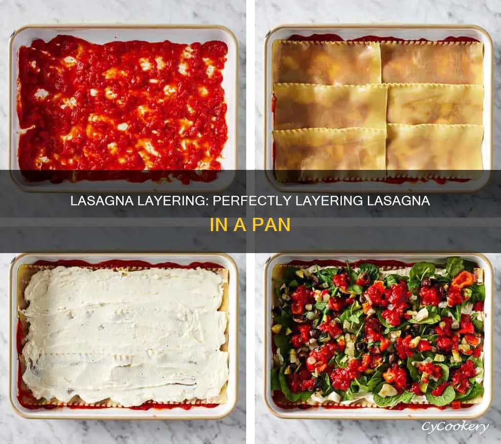 how to layer lasagna in pan