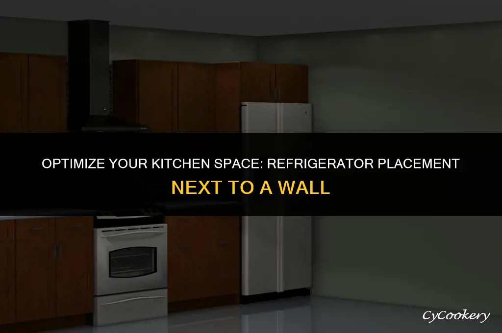 how to layout a refrigerator next to a wall