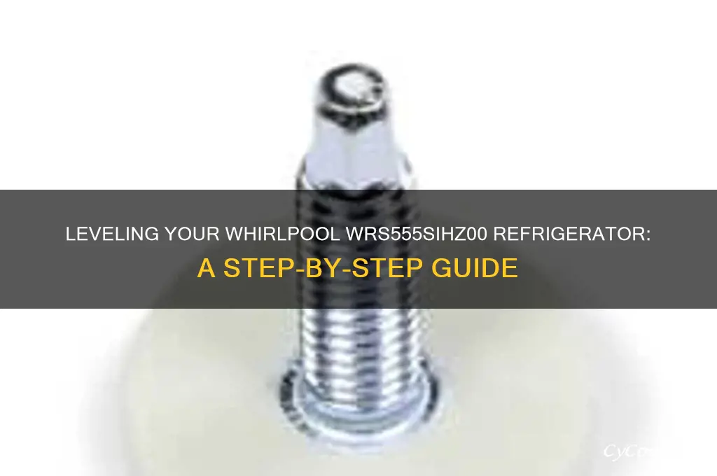 how to leve a whirlpool refrigerator wrs555sihz00