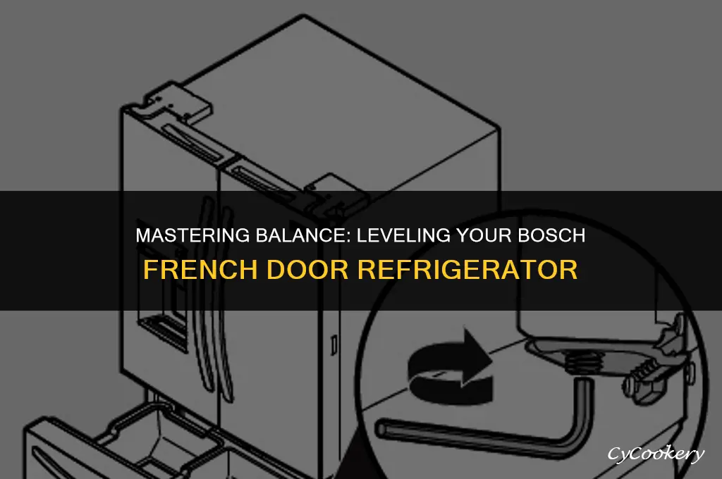 how to level a bosch french door refrigerator