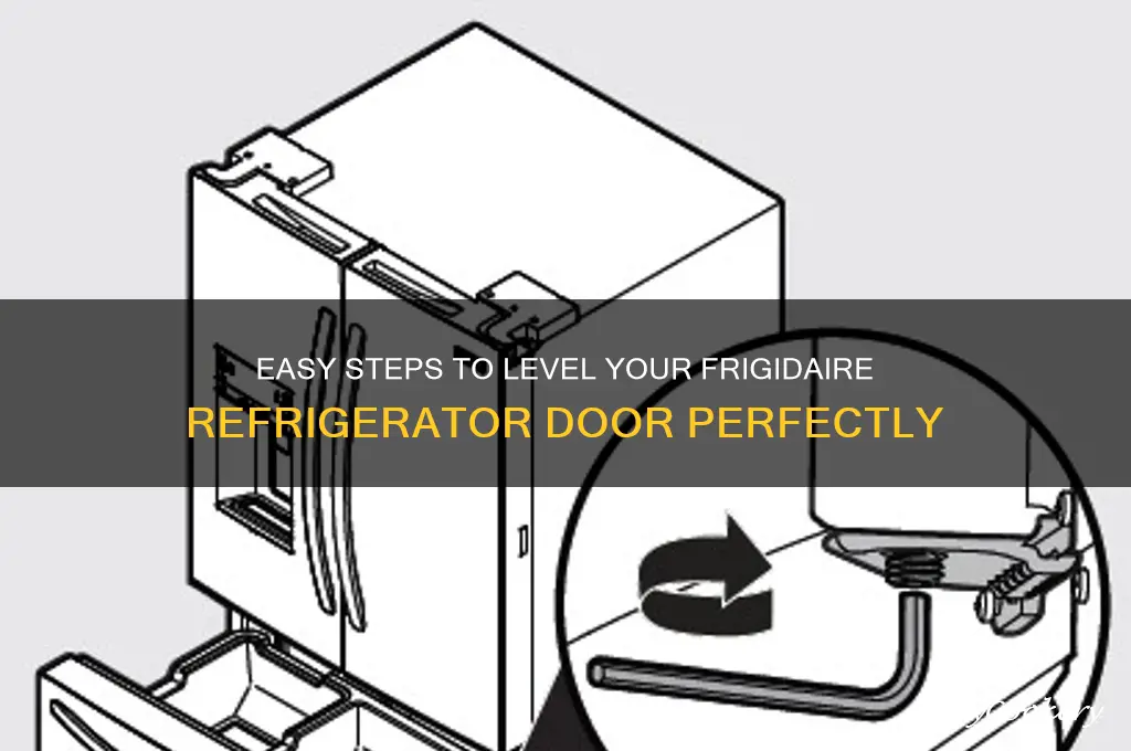 how to level a frigidaire refrigerator door