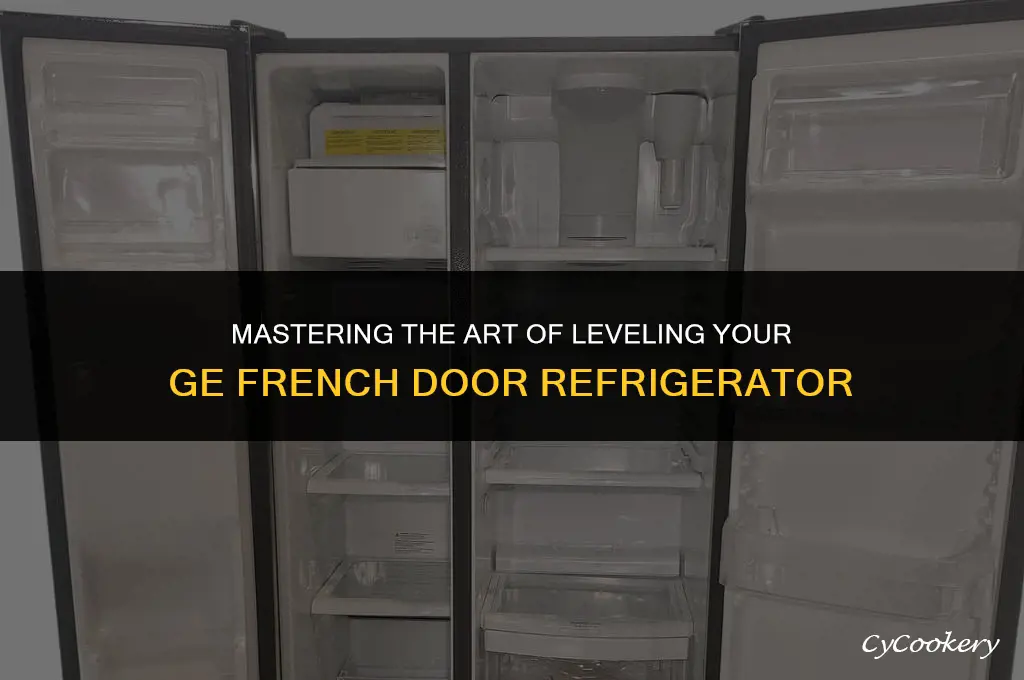 how to level a ge french door refrigerator