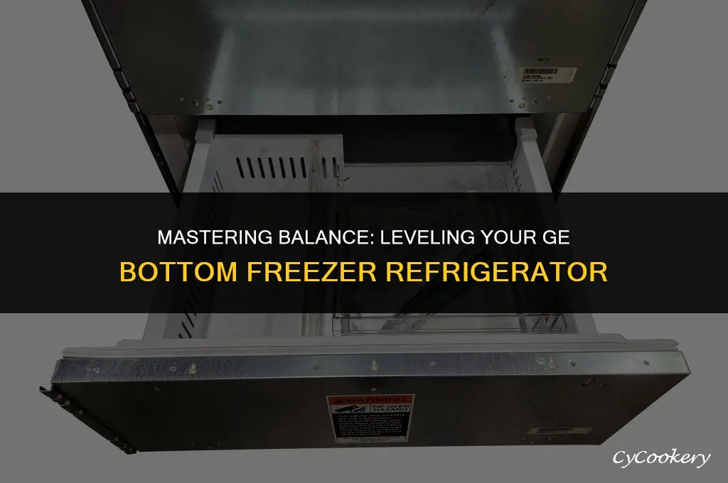 how to level a ge refrigerator with bottom freezer