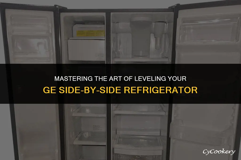 how to level a ge side by side refrigerator