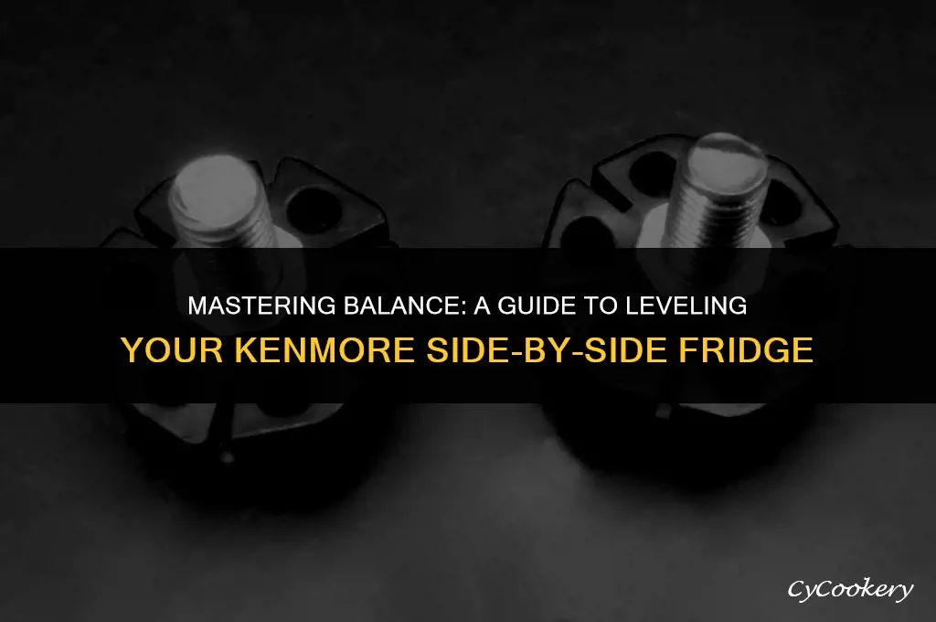 how to level a kenmore side by side refrigerator