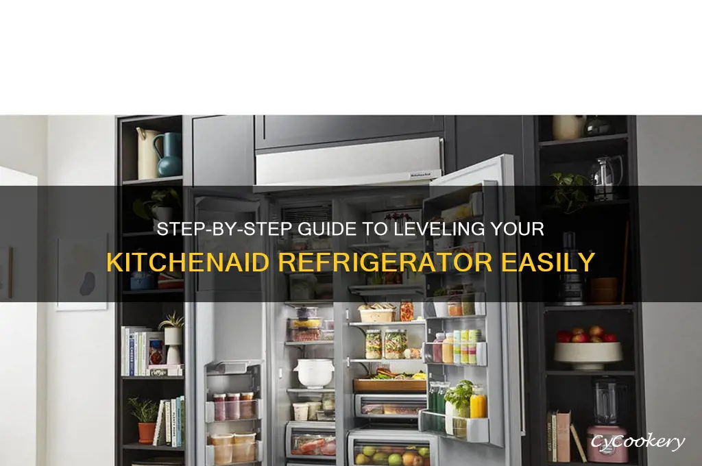how to level a kitchen aid refrigerator
