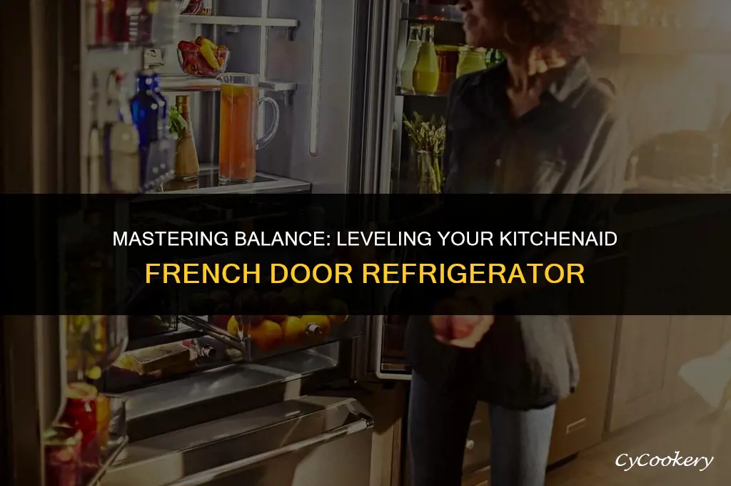 how to level a kitchenaid french door refrigerator