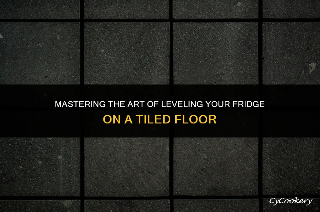 how to level a refrigerator on tile floor