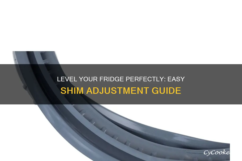 how to level a refrigerator using shims