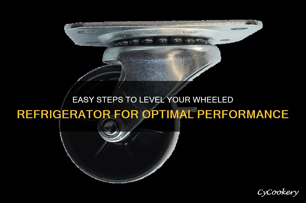 how to level a refrigerator with wheels