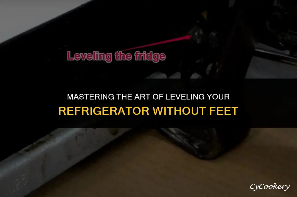 how to level a refrigerator without leveling feet