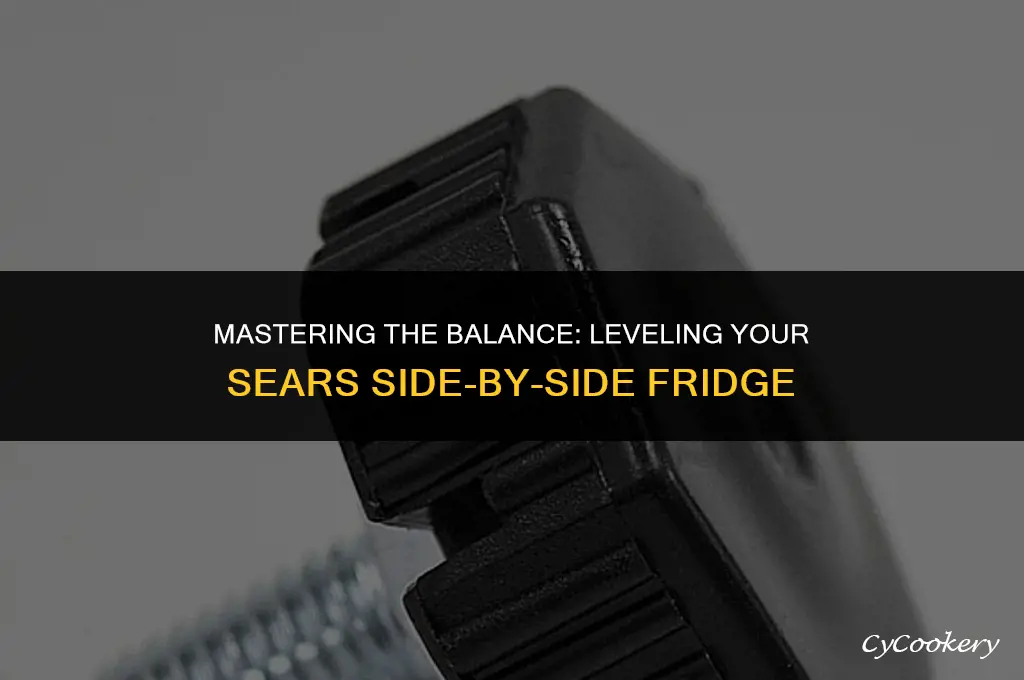 how to level a sears side by side refrigerator