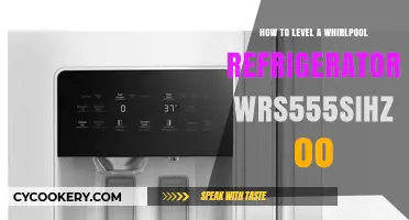 Mastering Balance: Leveling Your Whirlpool WRS555SIHZ Refrigerator