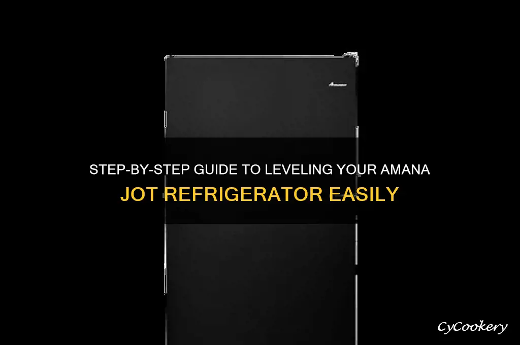 how to level an amana jot refrigerator