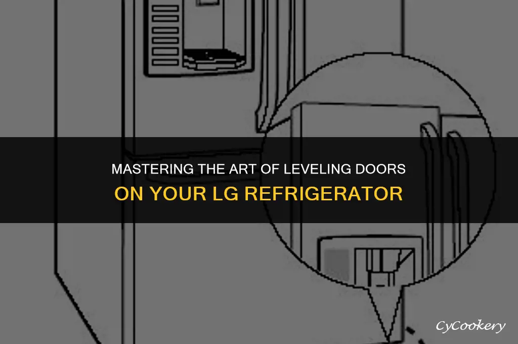 how to level doors on an lg refrigerator