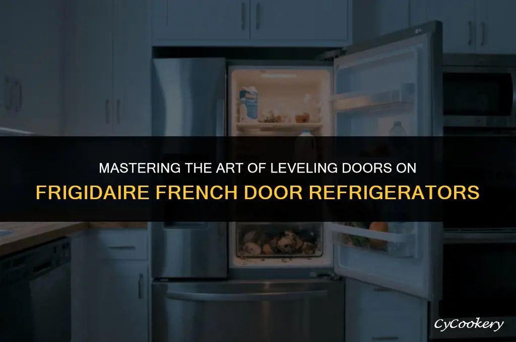 how to level doors on frigidaire french door refrigerator