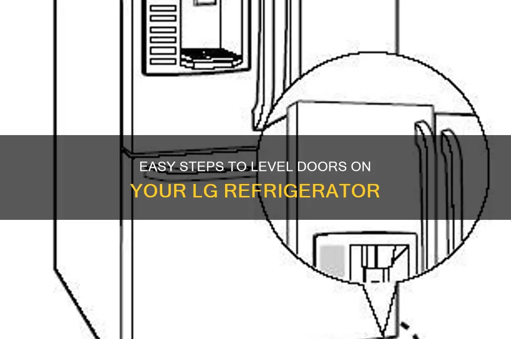 how to level doors on lg refrigerator