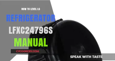 Leveling Your LG LFXC24796S Refrigerator: A Step-by-Step Manual Guide