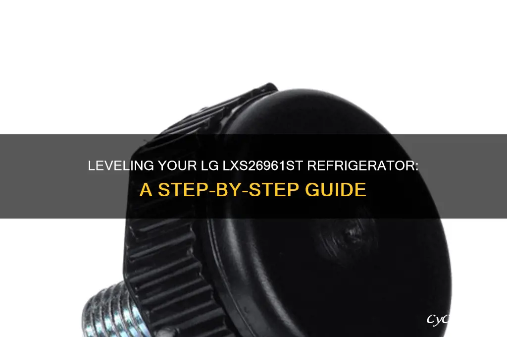 how to level lg refrigerator model lxsf