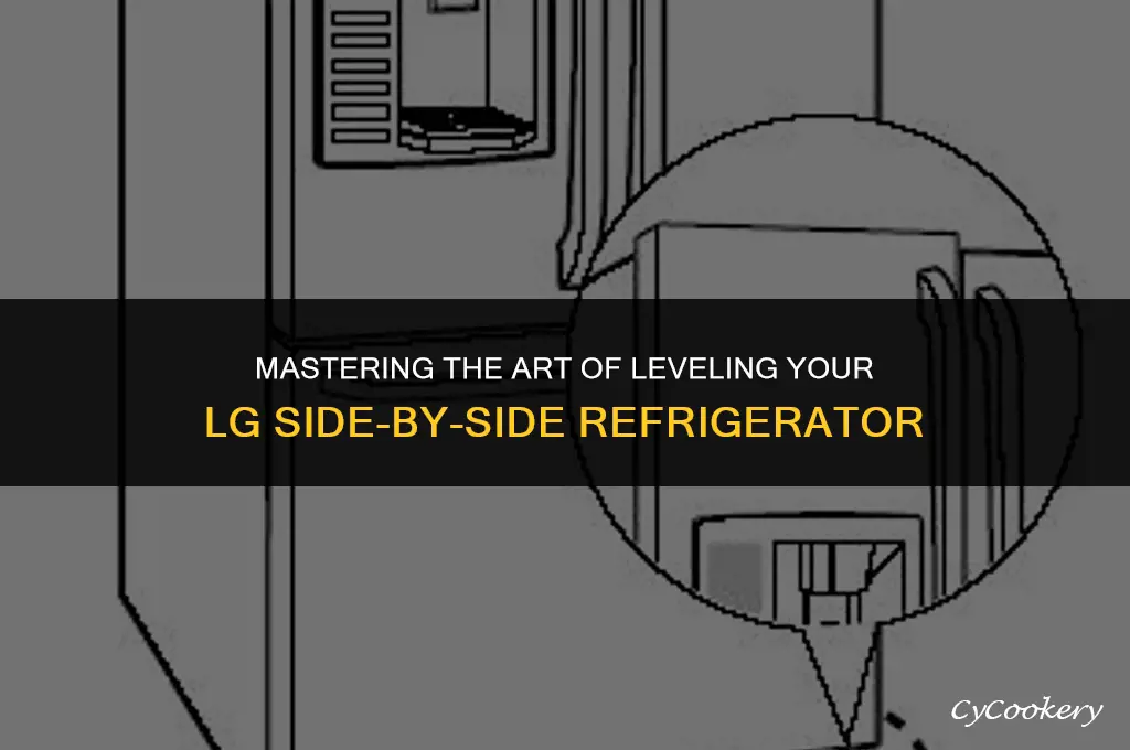 how to level lg side by side refrigerator