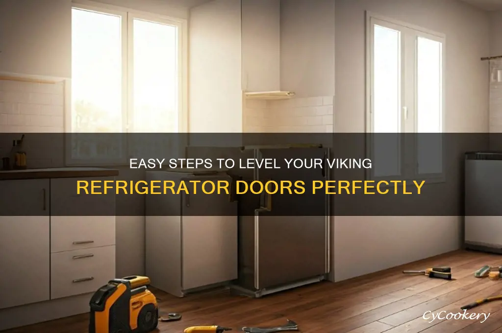 how to level my viking refrigerator doors