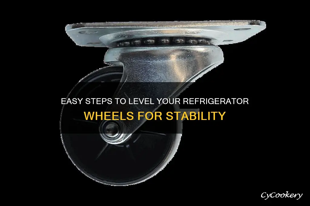 how to level wheels on a refrigerator