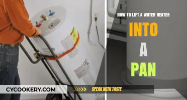 Lifting a Water Heater: Using a Pan for Easy Movement