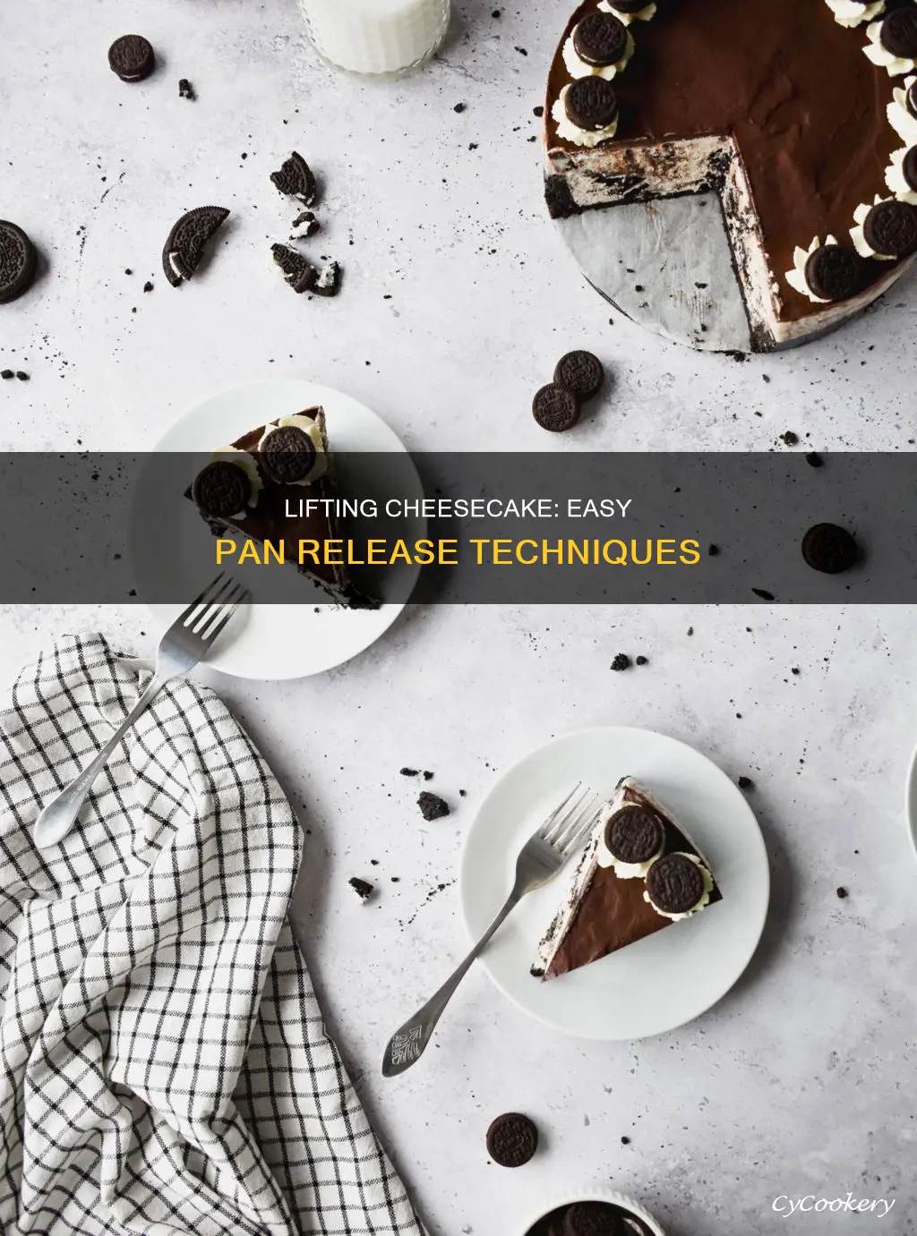 how to lift cheesecake from pan
