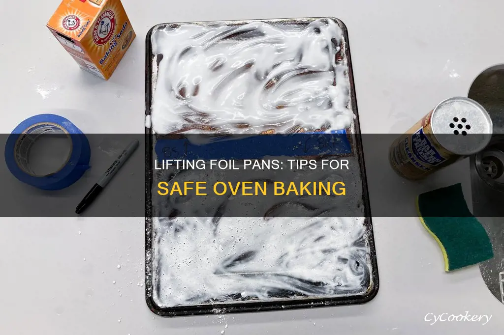 how to lift foil pan out of oven