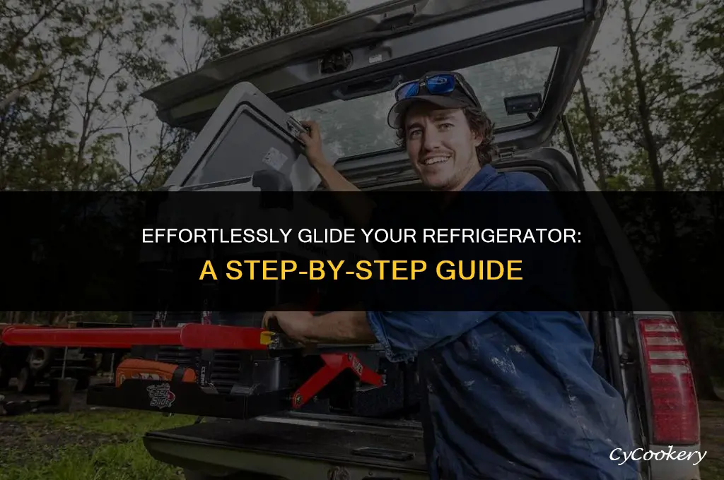 how to lift the refrigerator legs up to glide